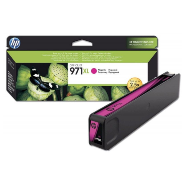 HP 971XL / CN627AE magenta tindikassett – kuni 6600 lehekülge kvaliteetset värvitrükki