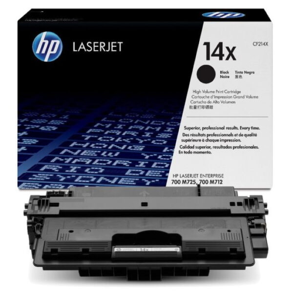 HP 14X (CF214X) must toonerikassett 17500lk