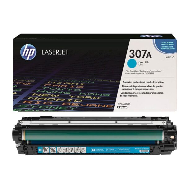 HP 307A (CE741A) tsüaan toonerikassett 7300lk