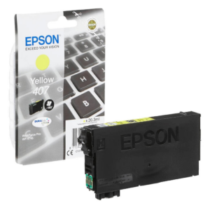 Epson 407 / T07U3 kollane tint (C13T07U440), 2600 lehekülge – kvaliteetne ja kauakestev trükilahendus