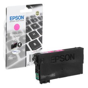 Epson 407 / T07U3 magenta tint (C13T07U340), 2600 lehekülge – elav ja täpne trükkimine.