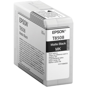 Epson T8508 / C13T850800 matt must tindikassett – kvaliteetne ja sügavate mustade toonidega trükk.