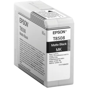 Epson T8508 / C13T850800 matt must tindikassett – kvaliteetne ja sügavate mustade toonidega trükk.