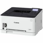 Canon i-SENSYS LBP611Cn värviline laserprinter kompaktne disain ja WiFi-ühendus.