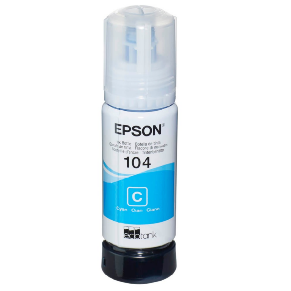 Epson 104 tsüaan tint, 7500 lk – kvaliteetne ja ökonoomne värvitrükk.