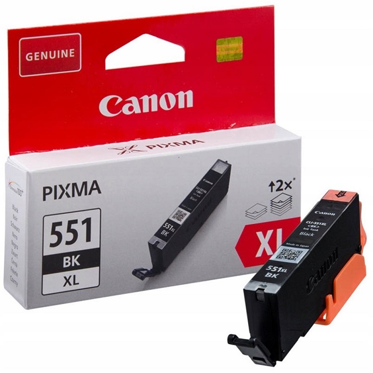 Canon CLI-551XLBk must tindikassett 500lk