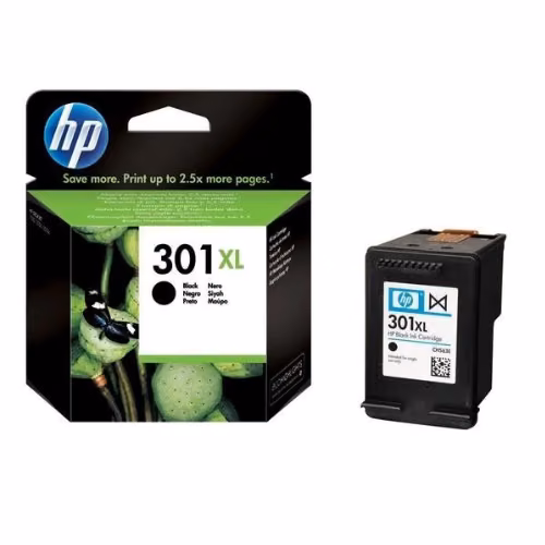 HP 301XL (CH563EE) must suuremahuline originaaltint 480lk