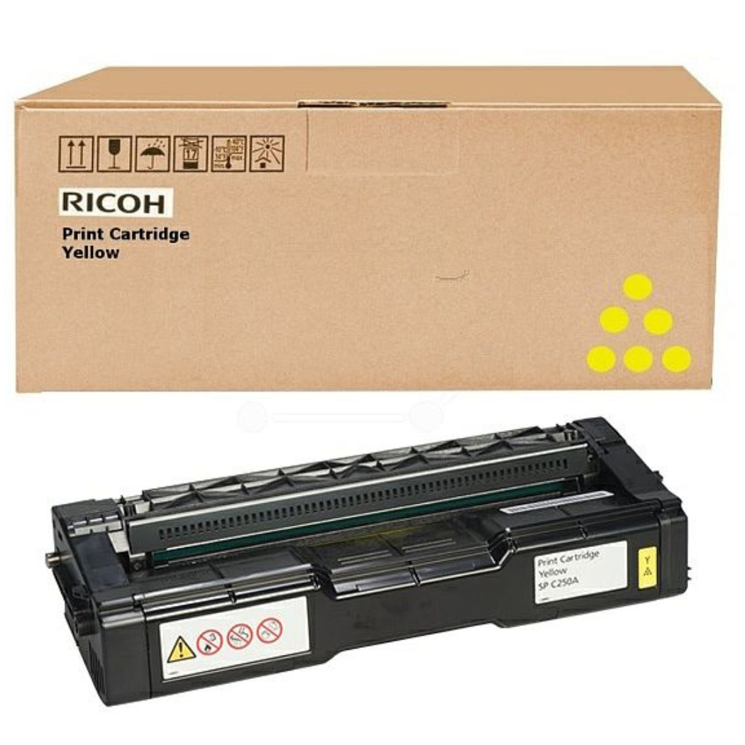 Ricoh SP C252 (407719) kollane suuremahuline originaaltooner 6000lk