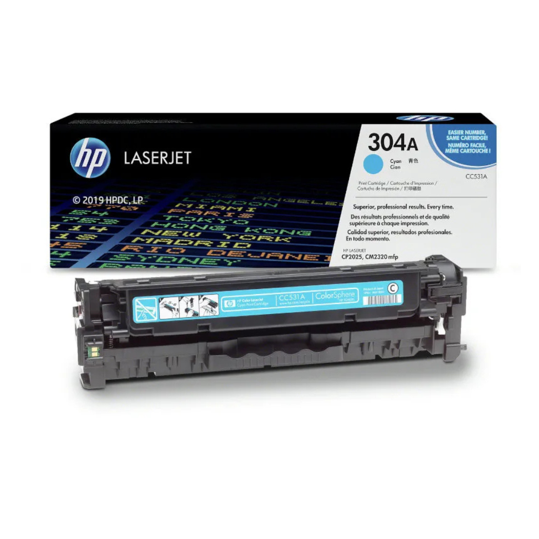 HP 304A (CC531A) tsüaan originaaltooner 2800lk