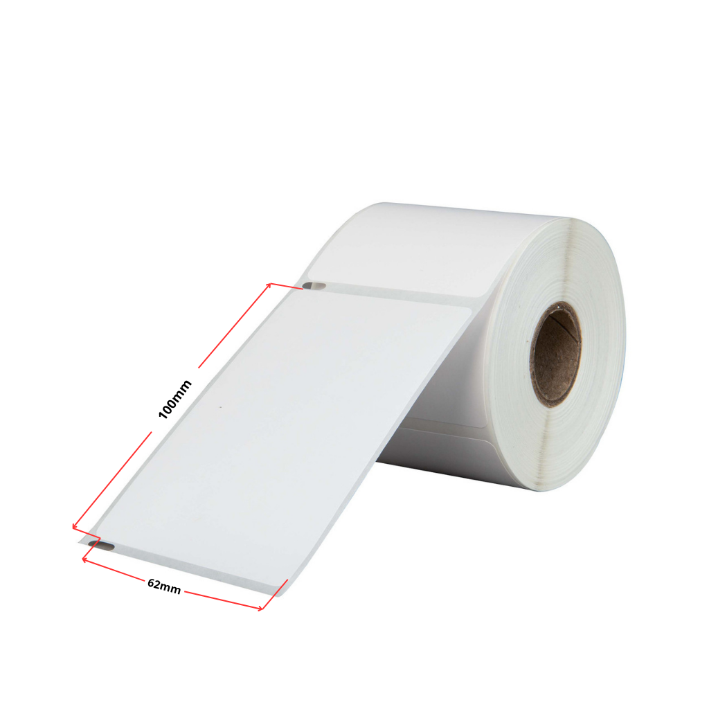 Brother DK-11202 termoetiketid 62 × 100 mm, valge – analoog