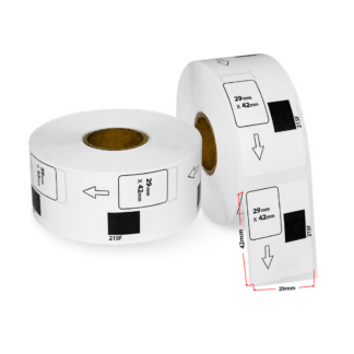 Brother DK-11215 termoetiketid 29 × 42 mm, valge – analoog