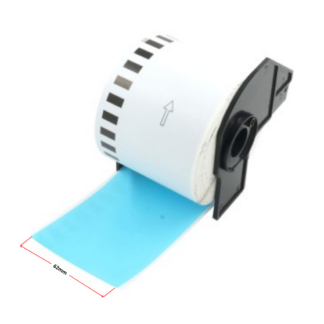 Brother DK-22205 termoetiketid 62 mm (pidev rull), sinine – analoog