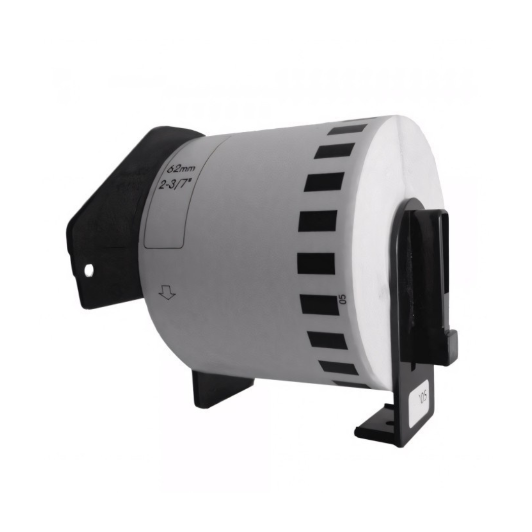Brother DK-44205 termoetiketid 62 × 30480 mm, valge – analoog