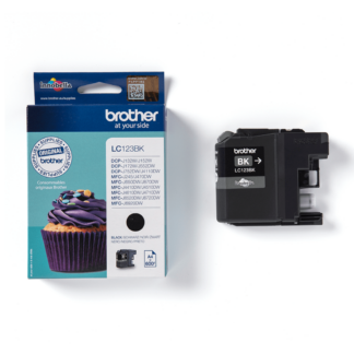 Brother LC123BK must originaaltint 600lk