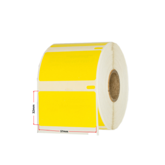 Dymo 11354 (S0722540) termoetiketid 32 × 57 mm, kollane – analoog