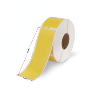 Dymo 11355 (S0722550) termoetiketid 19 × 51 mm, kollane – analoog
