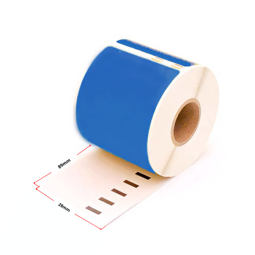 Dymo 99010 (S0722370) termoetiketid 28 × 89 mm, sinine – analoog