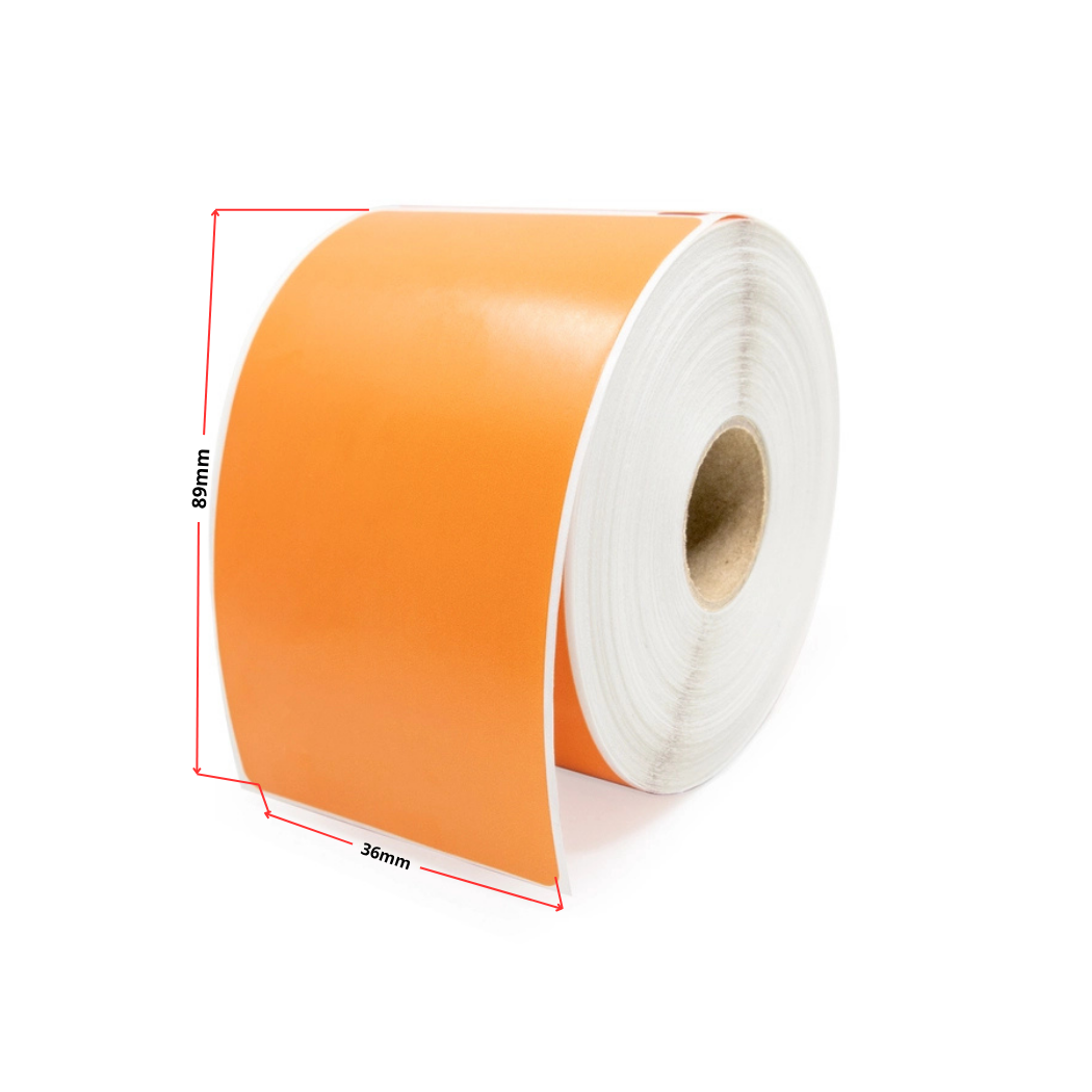 Dymo 99012 (S0722400) termoetiketid 36 × 89 mm, oranž – analoog