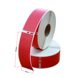Dymo 99014 (S0722430) termoetiketid 54 × 101 mm, punane – analoog