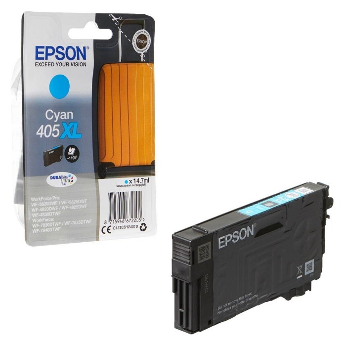 Epson 405XL (C13T05H24010) tsüaan suuremahuline originaaltint 1100lk
