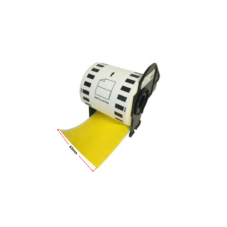 Brother DK-22606 termoetiketid 62 mm (pidev rull), kollane – analoog