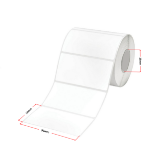 Termoetiketid 50 × 90 mm (1000 tk), valge – analoog