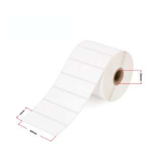 Termoetiketid 23 × 42 mm (1200 tk), valge – analoog