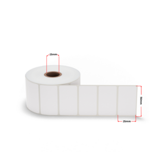 Termoetiketid 25 × 56 mm (1000 tk), valge – analoog