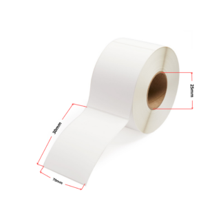 Termoetiketid 30 × 70 mm (1000 tk), valge – analoog