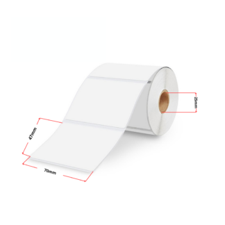 Termoetiketid 47 × 70 mm (630 tk), valge – analoog