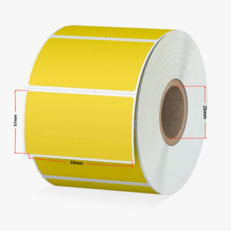 Zebra 800262-125 termoetiketid 32 × 57 mm, kollane – analoog