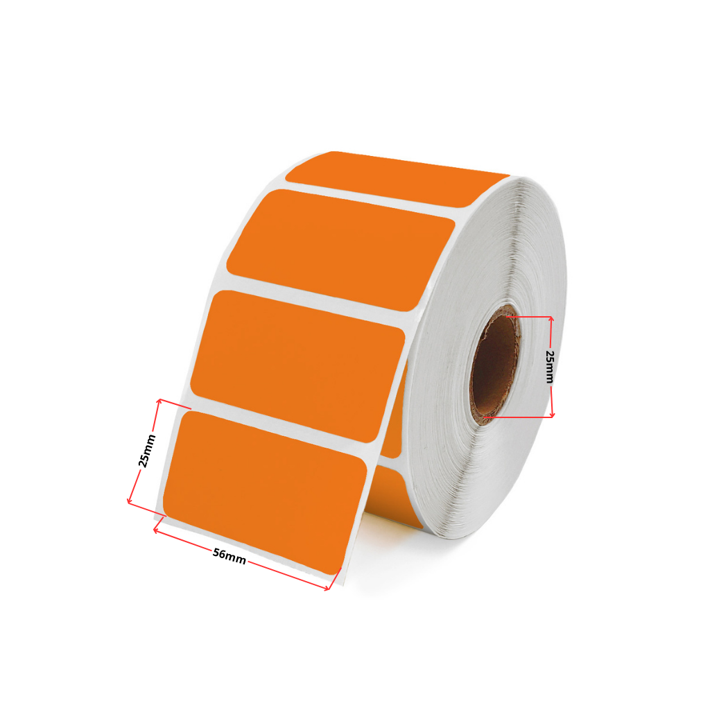 Zebra 800262-125 termoetiketid 32 × 57 mm, oranž – analoog