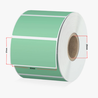 Zebra 800262-125 termoetiketid 32 × 57 mm, roheline – analoog