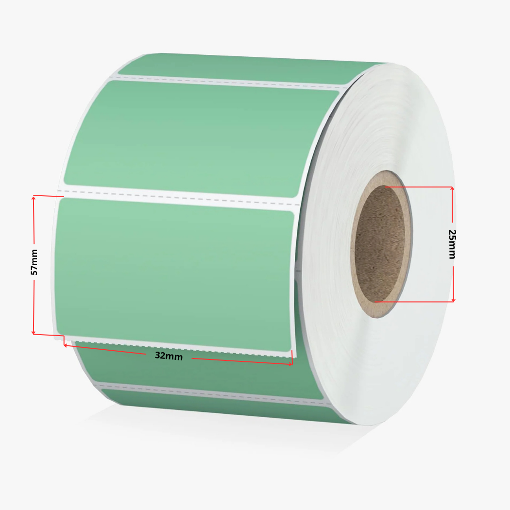 Zebra 800262-125 termoetiketid 32 × 57 mm, roheline – analoog