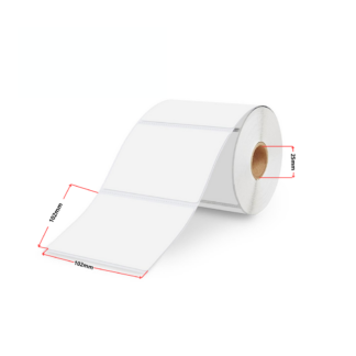 Zebra 800264-405 termoetiketid 102 × 102 mm, valge – analoog