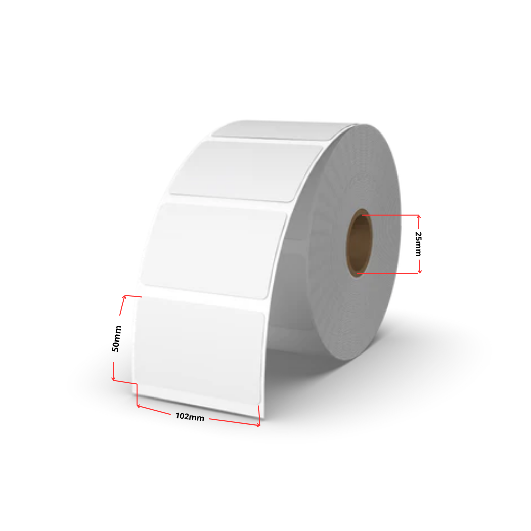 Zebra 87000 termoetiketid 50 × 102 mm, valge – analoog