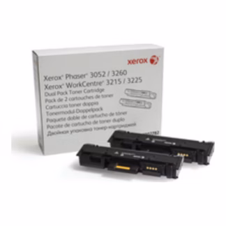 Xerox Phaser 3052 (3260/WorkCentre 3215/3225) must originaaltooner 2-pakk 2×3000lk