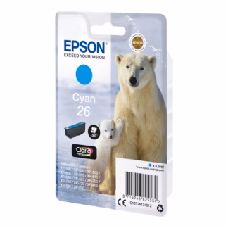 Epson 26 (C13T26124012) tsüaan originaaltint 300lk
