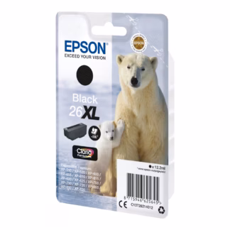 Epson 26XL (C13T26214012) must suuremahuline originaaltint 500lk