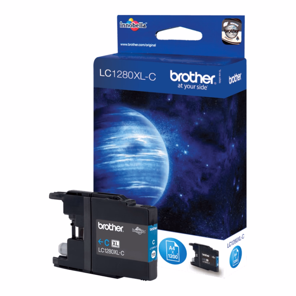 Brother LC1280XL tsüaan suuremahuline originaaltint 1200lk