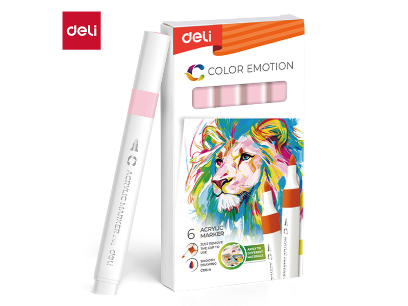 Akrüülmarker DELI 144 baby pink