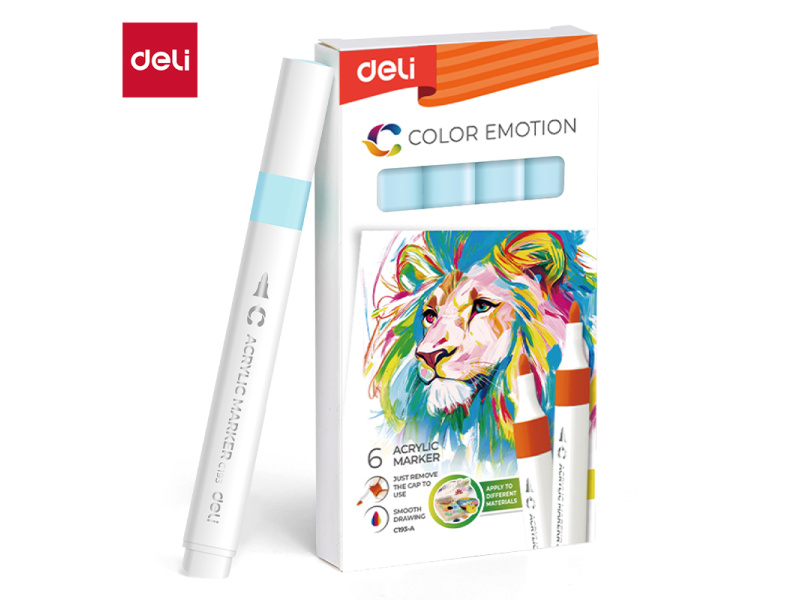 Akrüülmarker DELI 148 light blue