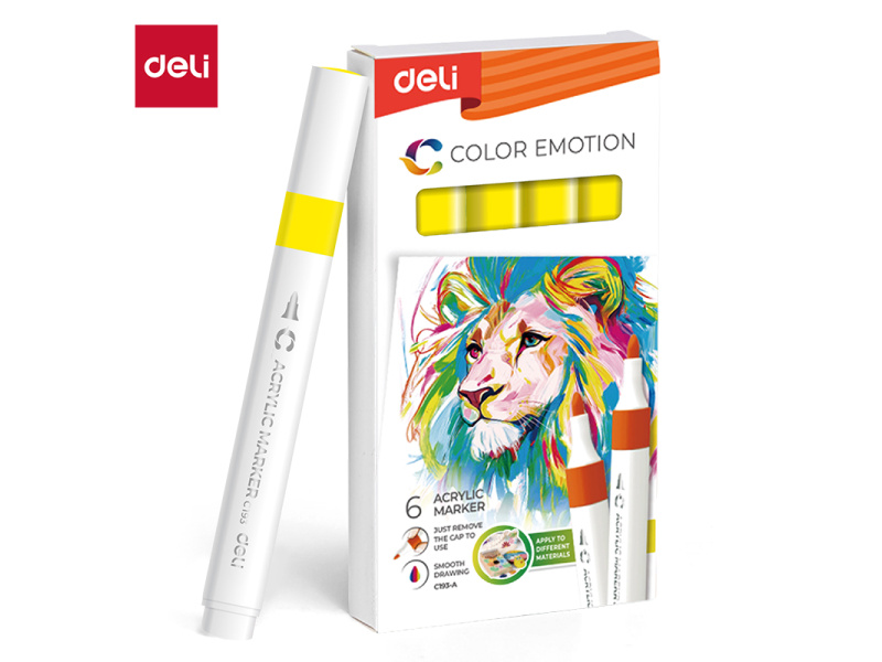 Akrüülmarker DELI 44 yellow