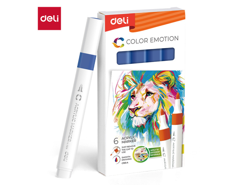 Akrüülmarker DELI 50 dark blue