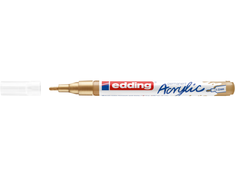 Akrüülmarker edding 5300 kuldne