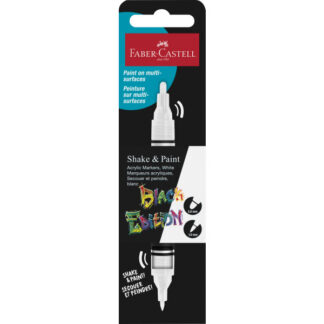 Akrüülmarker Faber-Castell Black Edition valge