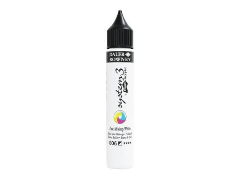 Akrüültint Daler-Rowney system3 29.5ml zinc mix white