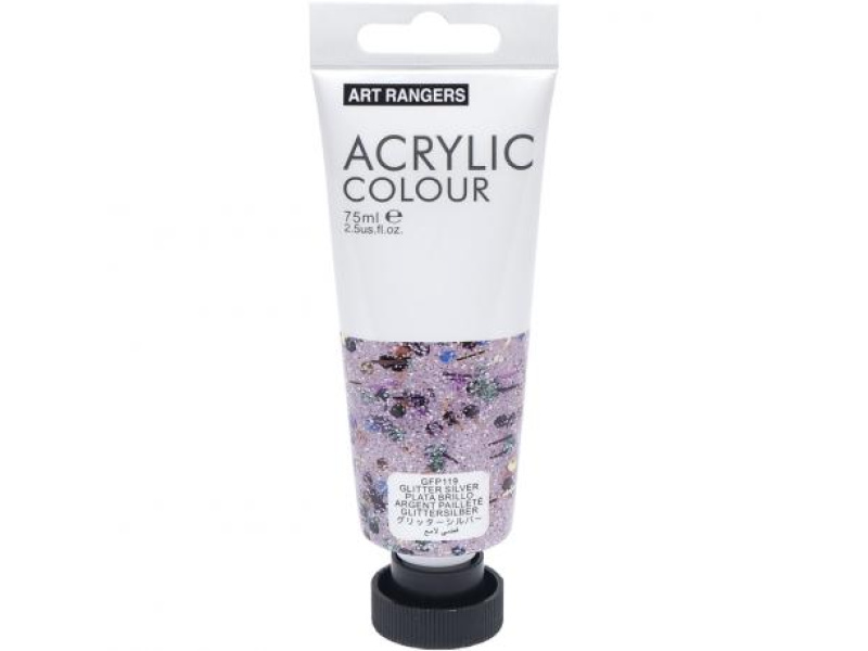 Akrüülvärv Art Rangers 75 ml tuubis Glitter-hõbedane