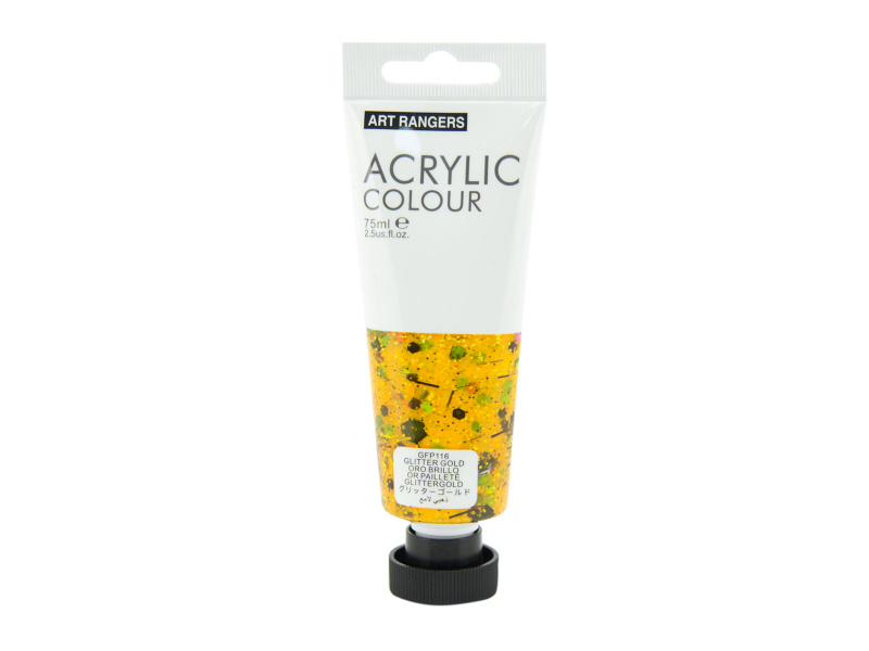 Akrüülvärv Art Rangers 75 ml tuubis Glitter-kuldne
