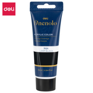 Akrüülvärv DELI Finenolo 75ml, must